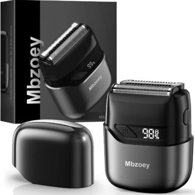 Mbzoey Electric Foil Shavers for Men: Mini Electric Razor for Face - IPX7 Waterproof Cordless Razor with LED Display & Fast Charge - Micro-Comb Technology & Precision Blades,Father's Day Gifts