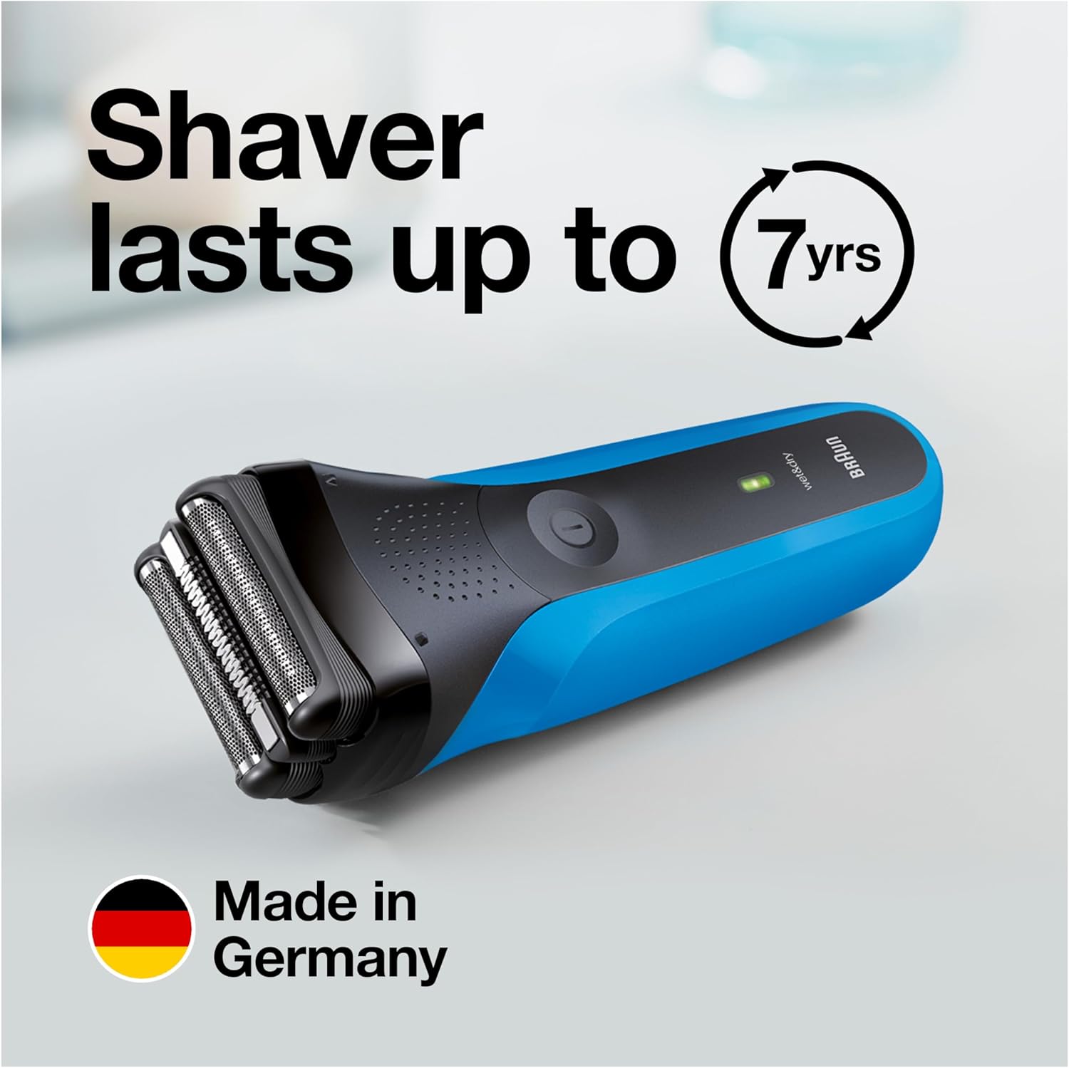 Series 3 3010s Wet & Dry Electric Shaver for Men/Rechargeable Electric Razor, Blue - Image 8