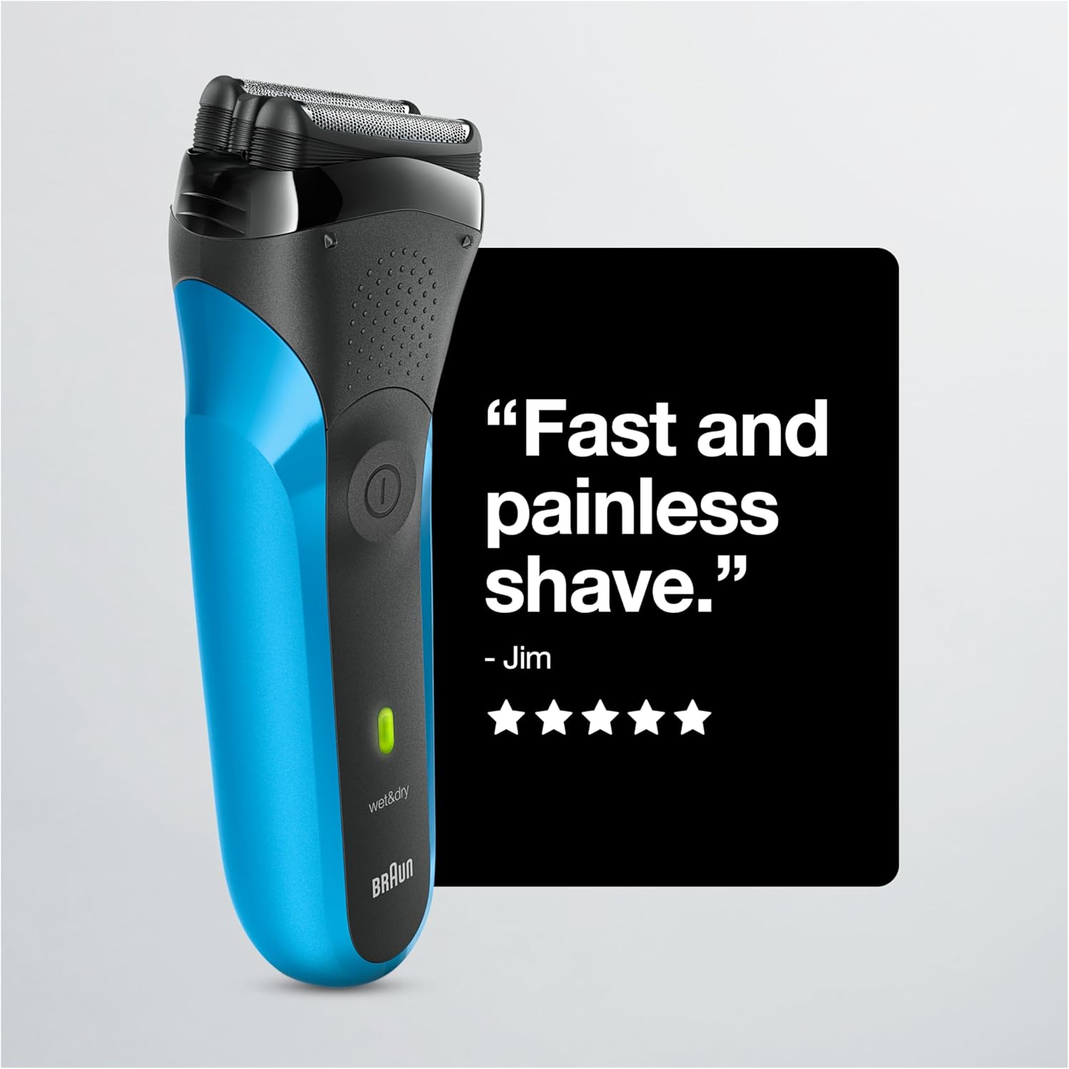 Series 3 3010s Wet & Dry Electric Shaver for Men/Rechargeable Electric Razor, Blue - Image 9