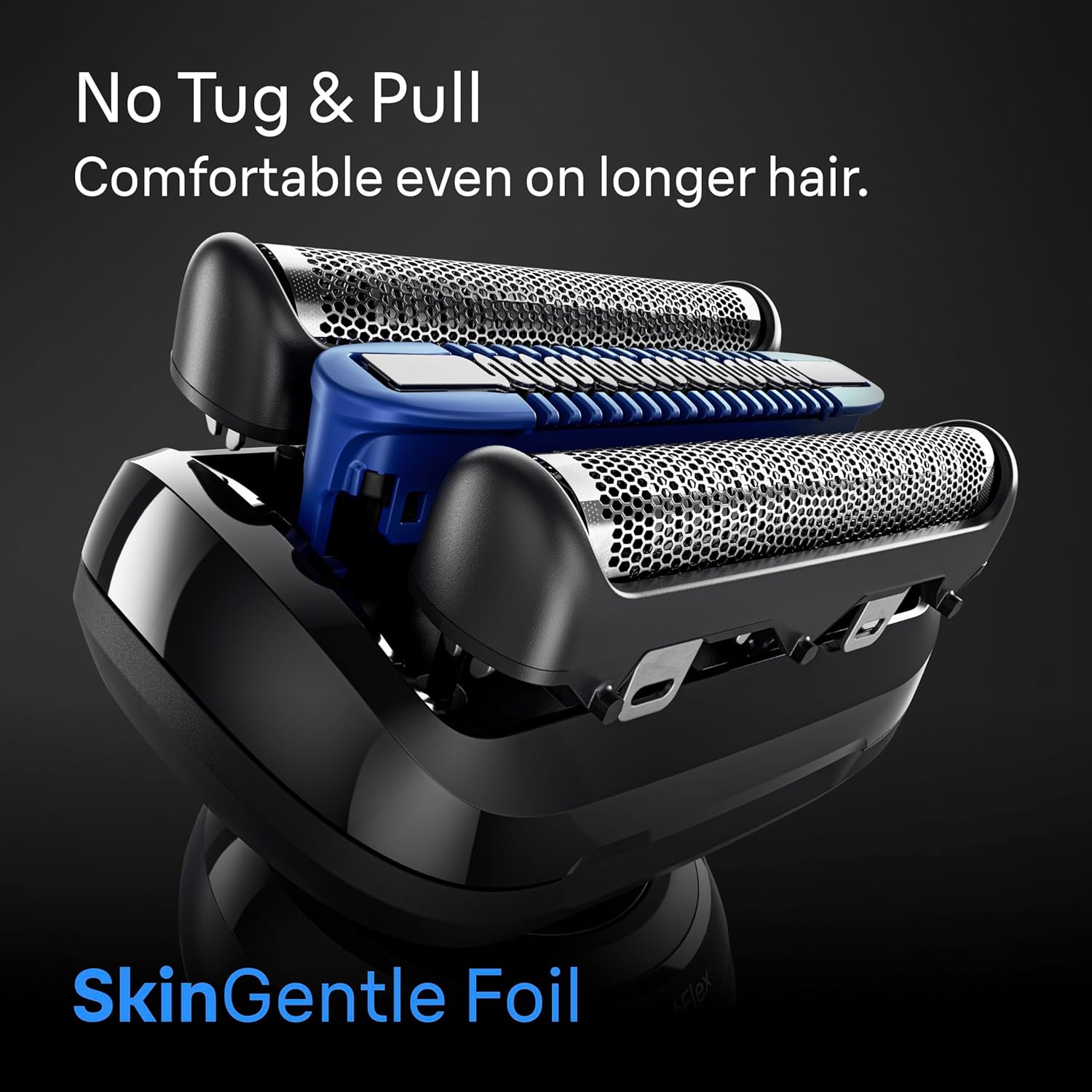Braun Series 6 Electric Shaver for Men, Wet & Dry Foil Razor, 4-in-1 SmartCare Clean & Charge Center, Precision Trimmer Attachment, Replacement Shaver Head, Travel Case, Dark Blue 6177ps - Image 3