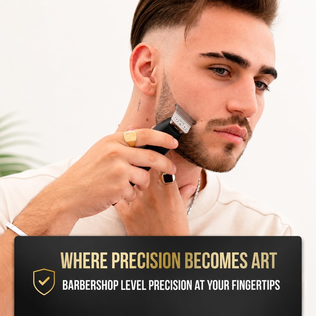 Novah® Professional Hair Clippers for Men, Professional Barber Clippers and Trimmer Set, Mens Cordless Hair Clipper for Barbers Haircut Kit Fade - Image 7